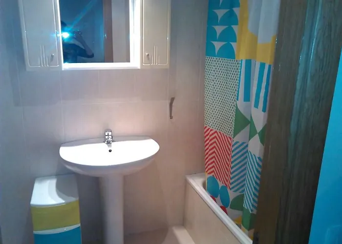 En Urbanizacion Con Piscina Centro De Unquera-val De San Vicente Ideal Parejas 아파트